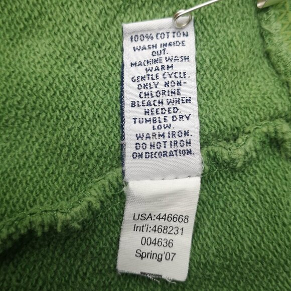 Gap Factory Men's Size XL Green Terry Lined Loose Fit Round Neck Sweat Shirt - Picture 5 of 12